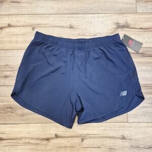 New Balance 7IN Woven Shorts Mens Large Blue Running Athletic Lined 7 Inseam